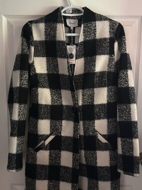 Kismet Black & White Check Blazer/Cardigan